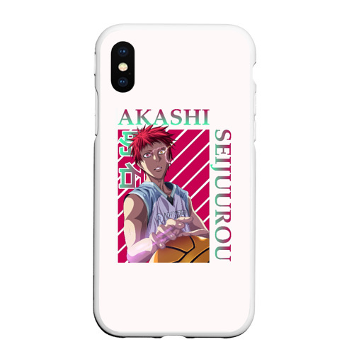 Чехол для iPhone XS Max матовый Akashi Seijuro - Kuroko No Basket