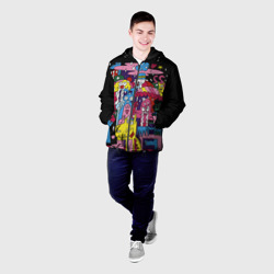 Мужская куртка 3D Разноцветные монстры - фото 2