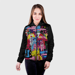 Женская куртка 3D Разноцветные монстры - фото 2