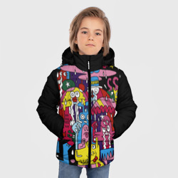 Зимняя куртка для мальчиков 3D Разноцветные монстры - фото 2