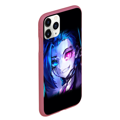 Чехол для iPhone 11 Pro Max матовый Jinx Powder, цвет малиновый - фото 3