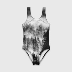Детский купальник 3D Туманный лес - темный - фото 2