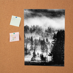 Постер Туманный лес - темный - фото 2
