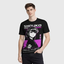 Мужская футболка 3D У Коми сан проблемы с общением - Шоуко - фото 2