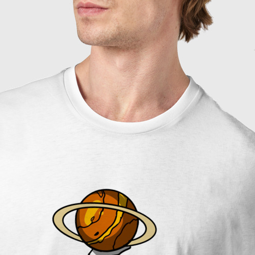 Мужская футболка хлопок Космический баскетболист - фото 6
