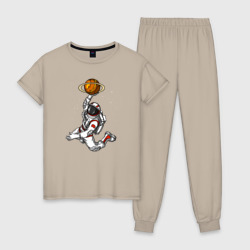 Женская пижама хлопок Космический баскетболист