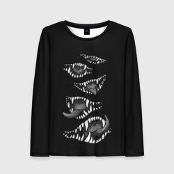 Женский лонгслив 3D Пасти Хелсинг