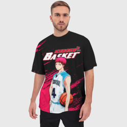 Мужская футболка oversize 3D Kuroko no Basuke, Akashi Seijuro Сейджуро Акаши - фото 2