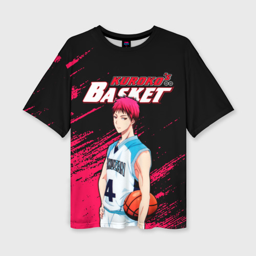 Женская футболка oversize 3D Kuroko no Basuke, Akashi Seijuro Сейджуро Акаши, цвет 3D печать