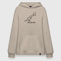 Худи SuperOversize хлопок T-rex can't dunk