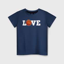 Детская футболка хлопок Баскетбол love