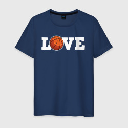 Мужская футболка хлопок Баскетбол love