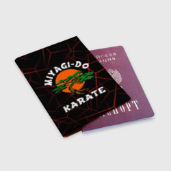 Обложка для паспорта матовая кожа Мияги до и кобра кай - фото 2