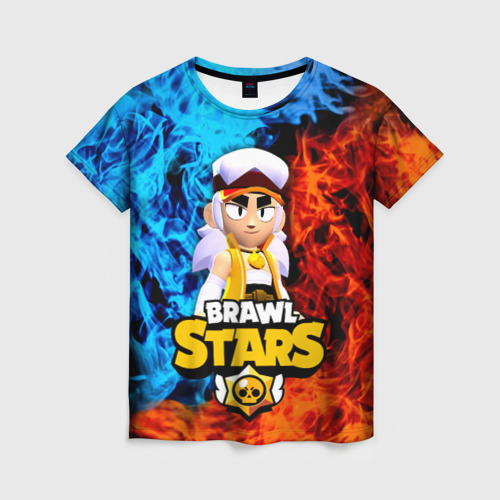 Женская футболка 3D с принтом ФЭНГ БРАВЛ СТАРС , FANG BRAWL STARS, вид спереди #2