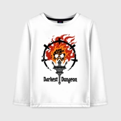 Детский лонгслив хлопок Darkest Dungeon - skull logo