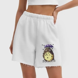 Женские шорты oversize футер хлопок Watari rain - фото 2