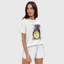 Женская пижама с шортиками хлопок Watari rain - фото 2