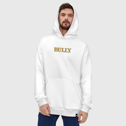 Худи SuperOversize хлопок Bully big logo, цвет белый - фото 5