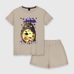 Женская пижама с шортиками хлопок Susuwatari