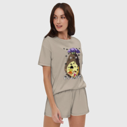 Женская пижама с шортиками хлопок Susuwatari - фото 2