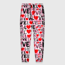 Мужские брюки 3D Love-Love паттерн