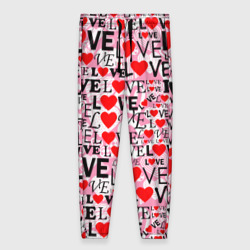 Женские брюки 3D Love-Love паттерн