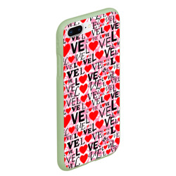 Чехол для iPhone 7Plus/8 Plus матовый Love-Love паттерн - фото 2
