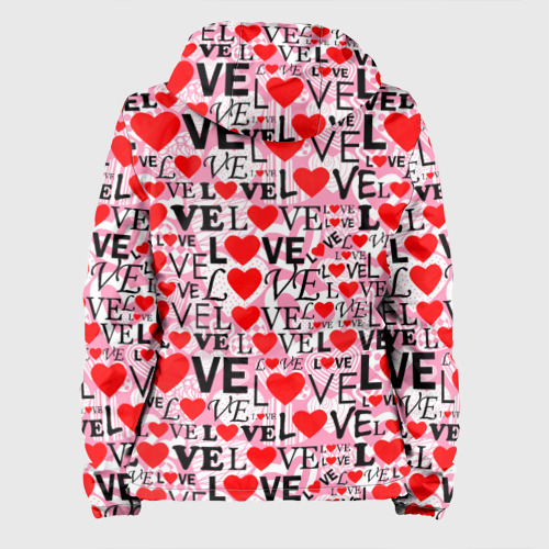 Женская куртка 3D Love-Love паттерн, цвет белый - фото 2