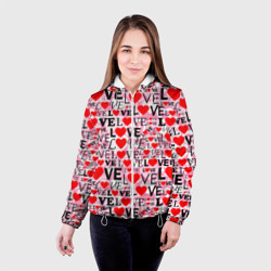 Женская куртка 3D Love-Love паттерн - фото 2