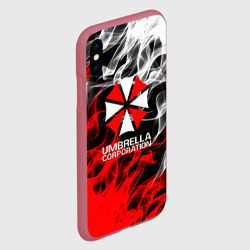 Чехол для iPhone XS Max матовый Umbrella Corporation Fire - фото 2