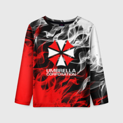 Детский лонгслив 3D Umbrella Corporation Fire