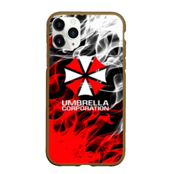 Чехол для iPhone 11 Pro Max матовый Umbrella Corporation Fire