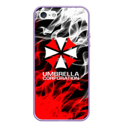 Чехол для iPhone 5/5S матовый Umbrella Corporation Fire