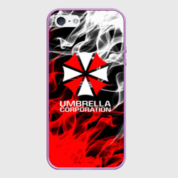 Чехол для iPhone 5/5S матовый Umbrella Corporation Fire