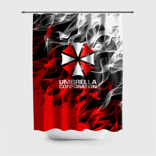 Штора 3D для ванной Umbrella Corporation Fire