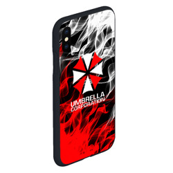 Чехол для iPhone XS Max матовый Umbrella Corporation Fire - фото 2