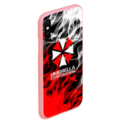 Чехол для iPhone XS Max матовый Umbrella Corporation Fire - фото 2