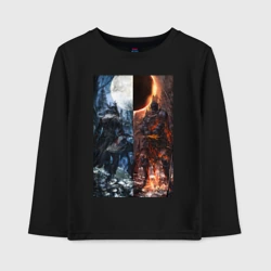 Детский лонгслив хлопок Dark Souls x Bloodborne| Дарк Соулс