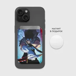 Картхолдер Magsafe магнитный Поднятие Уровня в одиночку Сон Джин Ву , solo leveling - фото 2
