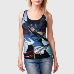 Женская майка 3D Поднятие Уровня в одиночку Сон Джин Ву , solo leveling - фото 2