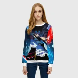 Женский свитшот 3D Поднятие Уровня в одиночку Сон Джин Ву , solo leveling - фото 2