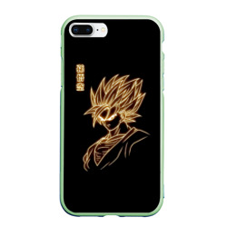 Чехол для iPhone 7Plus/8 Plus матовый Гоку неоновый Dragon Ball