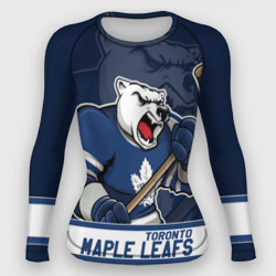 Женский рашгард 3D Торонто Мейпл Лифс, Toronto Maple Leafs Маскот