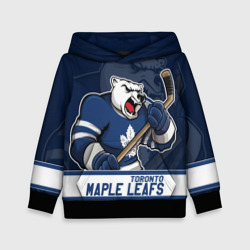 Детская толстовка 3D Торонто Мейпл Лифс, Toronto Maple Leafs Маскот