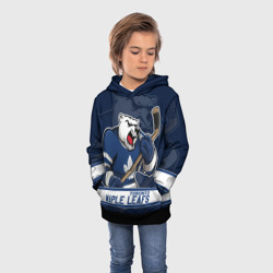 Детская толстовка 3D Торонто Мейпл Лифс, Toronto Maple Leafs Маскот - фото 2