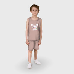 Детская пижама с шортами хлопок Смешной зайка с морковкой - фото 2