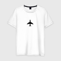 Мужская футболка хлопок Самолет в отпуск