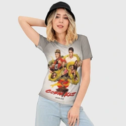 Женская футболка 3D Slim Кобра Кай cobra Kai - фото 2