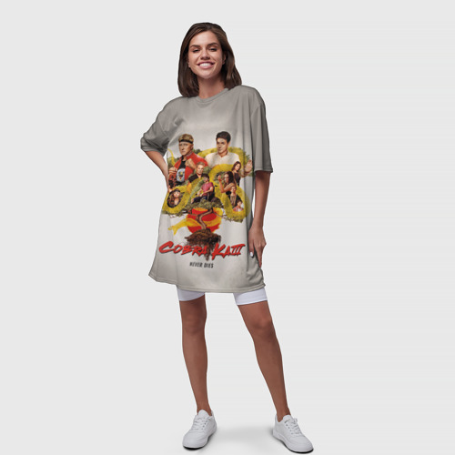 Платье-футболка 3D Кобра Кай cobra Kai, цвет 3D печать - фото 5