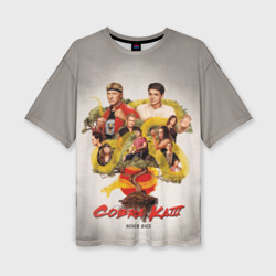 Женская футболка oversize 3D Кобра Кай cobra Kai